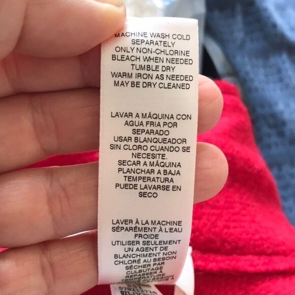 Chico’s Wool Blend Knit Button Down Jacket Red L - Picture 12 of 14